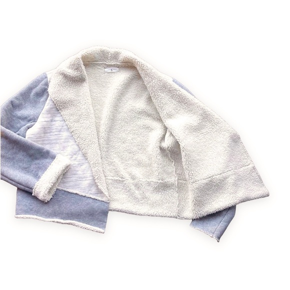 Lou&Grey Sherpa Blazer Jacket Soft Grey White M - Picture 12 of 13